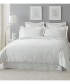 MPC Maison Draps Plats Drap Plat Luxe En Satin De Coton Rose Pâle 240x310 Cm