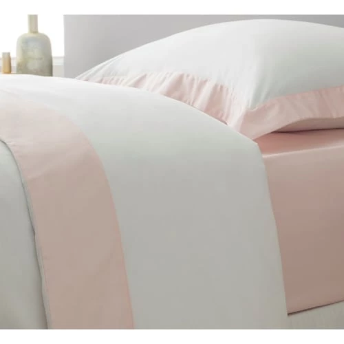 MPC Maison Draps Plats Drap Plat Luxe En Satin De Coton Rose Pâle 300x310 Cm 5 MPC Maison Draps Plats Drap Plat Luxe En Satin De Coton Rose Pâle 300x310 Cm – Image 3