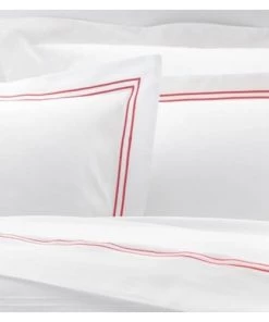 MPC Maison Draps Plats Drap Plat Luxe En Satin De Coton Rouge 270x310 Cm -Couvre-lits Soldes 2022 drap plat luxe en satin de coton rouge 270x310 cm 3