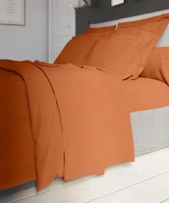 Dodo Draps Plats Drap Plat Percale Citrouille 240x310 Cm