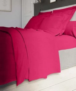 Dodo Draps Plats Drap Plat Percale Magenta 180x290 Cm