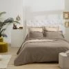 Ligne Du Blanc Draps Plats Drap Plat Satin De Coton 200 Fils 270x300 Taupe -Couvre-lits Soldes 2022 drap plat satin de coton 200 fils 270x300 taupe