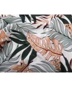 Blanc Avenue Draps Plats Drap Plat Satin De Coton 270x300 Cm Imprimé Tropical -Couvre-lits Soldes 2022 drap plat satin de coton 270x300 cm imprime tropical 2