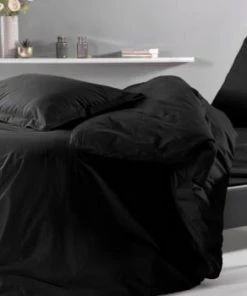 Montéléone Draps Plats Drap Plat Uni En Percale Vert 240x300 -Couvre-lits Soldes 2022 drap plat uni en percale noir 240x300 8