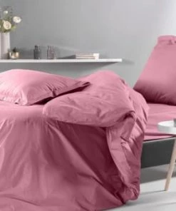 Montéléone Draps Plats Drap Plat Uni En Percale Rose 180x290 -Couvre-lits Soldes 2022 drap plat uni en percale rose 180x290 17