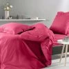 Montéléone Draps Plats Drap Plat Uni En Percale Rose 240x300 -Couvre-lits Soldes 2022 drap plat uni en percale rose 240x300 7