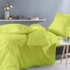 Montéléone Draps Plats Drap Plat Uni En Percale Vert 240x300 -Couvre-lits Soldes 2022 drap plat uni en percale vert 240x300 1