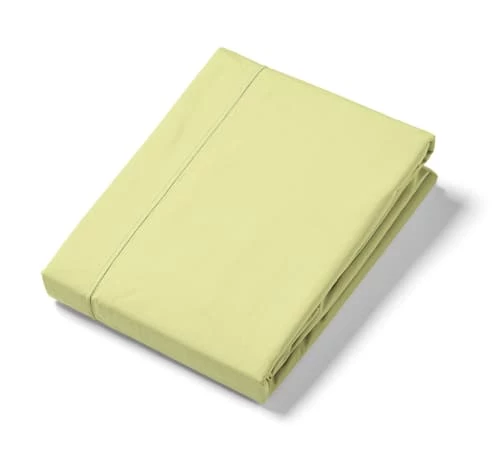 Ligne Du Blanc Draps Plats Drap Plat Uni Percale De Coton 80 Fils 180x290 Anis 4 Ligne Du Blanc Draps Plats Drap Plat Uni Percale De Coton 80 Fils 180x290 Anis – Image 2