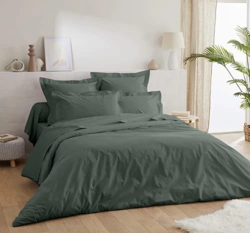 Ligne Du Blanc Draps Plats Drap Plat Uni Percale De Coton 80 Fils 180x290 Vert émeraude 3 Ligne Du Blanc Draps Plats Drap Plat Uni Percale De Coton 80 Fils 180x290 Vert émeraude