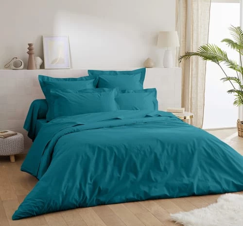 Ligne Du Blanc Draps Plats Drap Plat Uni Percale De Coton 80 Fils 180x290 Vert Pétrole 3 Ligne Du Blanc Draps Plats Drap Plat Uni Percale De Coton 80 Fils 180x290 Vert Pétrole