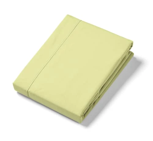 Ligne Du Blanc Draps Plats Drap Plat Uni Percale De Coton 80 Fils 270x300 Anis 4 Ligne Du Blanc Draps Plats Drap Plat Uni Percale De Coton 80 Fils 270x300 Anis – Image 2