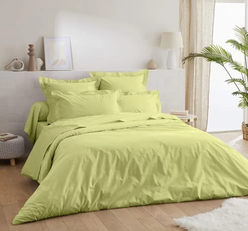 Ligne Du Blanc Draps Plats Drap Plat Uni Percale De Coton 80 Fils 270x300 Anis 3 Ligne Du Blanc Draps Plats Drap Plat Uni Percale De Coton 80 Fils 270x300 Anis