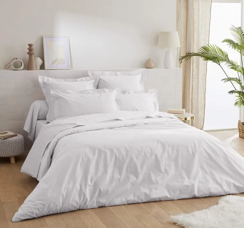 Ligne Du Blanc Draps Plats Drap Plat Uni Percale De Coton 80 Fils 270x300 Blanc 3 Ligne Du Blanc Draps Plats Drap Plat Uni Percale De Coton 80 Fils 270x300 Blanc