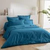 Ligne Du Blanc Draps Plats Drap Plat Uni Percale De Coton 80 Fils 270x300 Bleu Canard -Couvre-lits Soldes 2022 drap plat uni percale de coton 80 fils 270x300 bleu canard 1