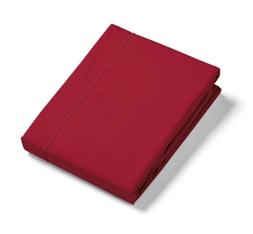 Ligne Du Blanc Draps Plats Drap Plat Uni Percale De Coton 80 Fils 270x300 Bordeaux 4 Ligne Du Blanc Draps Plats Drap Plat Uni Percale De Coton 80 Fils 270x300 Bordeaux – Image 2