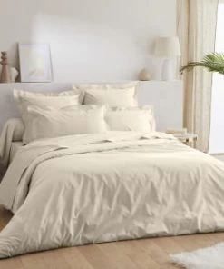 Ligne Du Blanc Draps Plats Drap Plat Uni Percale De Coton 80 Fils 270x300 Ecru -Couvre-lits Soldes 2022 drap plat uni percale de coton 80 fils 270x300 ecru 5