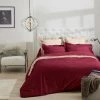 Ligne Du Blanc Draps Plats Drap Plat Uni Satin De Coton 120 Fils 180x290 Bourgogne -Couvre-lits Soldes 2022 drap plat uni satin de coton 120 fils 180x290 bourgogne 3