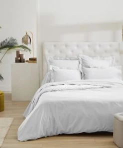 Ligne Du Blanc Draps Plats Drap Plat Uni Satin De Coton 120 Fils 270x300 Vert Petrole -Couvre-lits Soldes 2022 drap plat uni satin de coton 120 fils 270x300 blanc 7