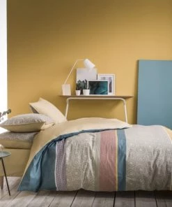 Home Collection Draps Plats Draps Plat Coton Jaune 240x300 Cm