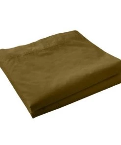 Baton Rouge Draps Plats Draps Plat Percale De Coton Marron 240x300 Cm
