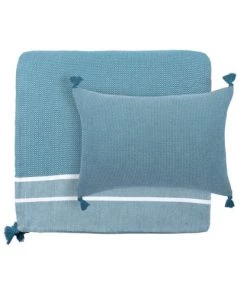 Febronie Couvre-lits Edredon En Coton 90x190 Bleu Pétrole -Couvre-lits Soldes 2022 edredon en coton 90x190 bleu petrole 3