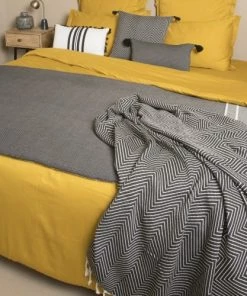 Febronie Couvre-lits Edredon En Coton 90x190 Noir -Couvre-lits Soldes 2022 edredon en coton 90x190 noir 5