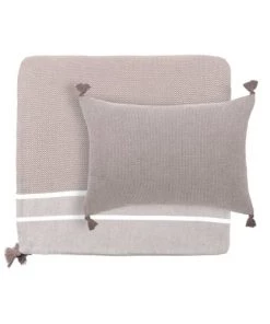 Febronie Couvre-lits Edredon En Coton 90x190 Taupe -Couvre-lits Soldes 2022 edredon en coton 90x190 taupe 3