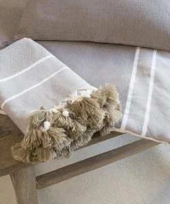 Febronie Couvre-lits Edredon En Coton 90x190 Taupe -Couvre-lits Soldes 2022 edredon en coton 90x190 taupe 5