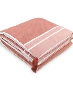 Febronie Couvre-lits Edredon En Coton 90x190 Terracotta