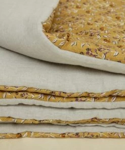 Gabrielle Paris Couvre-lits Edredon En Lin Lavé Imprimé Fleuri Jaune 90x190 11 Gabrielle Paris Couvre-lits Edredon En Lin Lavé Imprimé Fleuri Jaune 90x190 -Couvre-lits Soldes 2022 edredon en lin lave imprime fleuri jaune 90x190 4