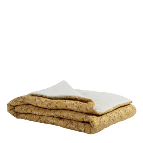 Gabrielle Paris Couvre-lits Edredon En Lin Lavé Imprimé Fleuri Jaune 90x190 8 Gabrielle Paris Couvre-lits Edredon En Lin Lavé Imprimé Fleuri Jaune 90x190 – Image 6