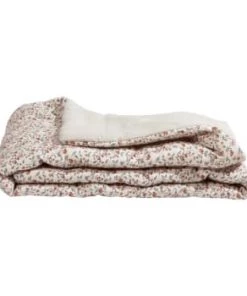 Gabrielle Paris Couvre-lits Edredon En Lin Lavé Imprimé Fleuri Bleu Foncé 90x190 -Couvre-lits Soldes 2022 edredon en lin lave imprime fleuri rose 90x190 13