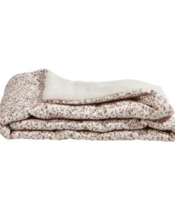 Gabrielle Paris Couvre-lits Edredon En Lin Lavé Imprimé Fleuri Rose 90x190