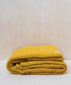 Gabrielle Paris Couvre-lits Edredon En Lin Lavé Jaune 90x190 11 Gabrielle Paris Couvre-lits Edredon En Lin Lavé Jaune 90x190 -Couvre-lits Soldes 2022 edredon en lin lave jaune 90x190 4