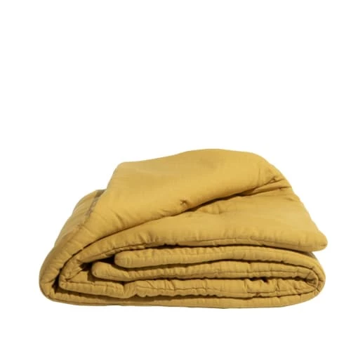 Gabrielle Paris Couvre-lits Edredon En Lin Lavé Jaune 90x190 8 Gabrielle Paris Couvre-lits Edredon En Lin Lavé Jaune 90x190 – Image 6