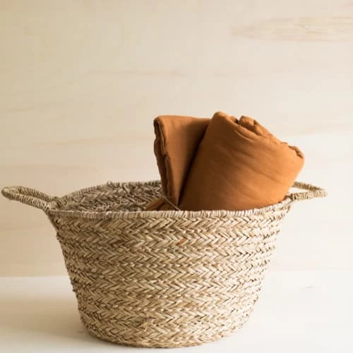 Gabrielle Paris Couvre-lits Edredon En Lin Lavé Marron Cuivre 90x190 4 Gabrielle Paris Couvre-lits Edredon En Lin Lavé Marron Cuivre 90x190 – Image 2