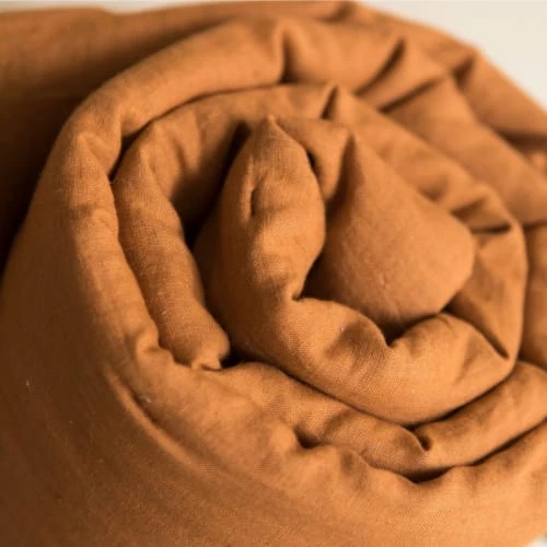 Gabrielle Paris Couvre-lits Edredon En Lin Lavé Marron Cuivre 90x190 5 Gabrielle Paris Couvre-lits Edredon En Lin Lavé Marron Cuivre 90x190 – Image 3