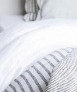 Gabrielle Paris Couvre-lits Edredon En Lin Lavé Noir/crème 90x190 -Couvre-lits Soldes 2022 edredon en lin lave noir creme 90x190 5