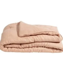 Gabrielle Paris Couvre-lits Edredon En Lin Lavé Rose 90x190