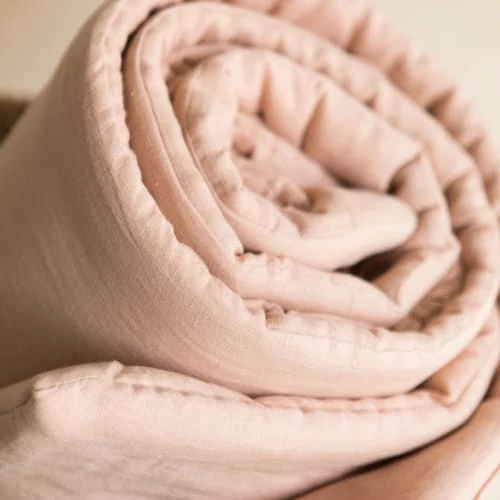 Gabrielle Paris Couvre-lits Edredon En Lin Lavé Rose 90x190 4 Gabrielle Paris Couvre-lits Edredon En Lin Lavé Rose 90x190 – Image 2