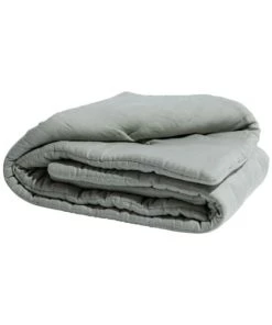 Gabrielle Paris Couvre-lits Edredon En Lin Lavé Vert D'eau 90x190