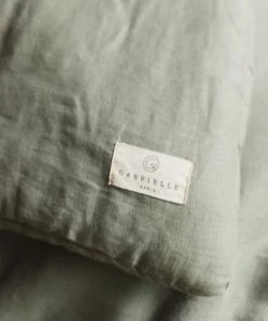 Gabrielle Paris Couvre-lits Edredon En Lin Lavé Vert D'eau 90x190 -Couvre-lits Soldes 2022 edredon en lin lave vert d eau 90x190 3