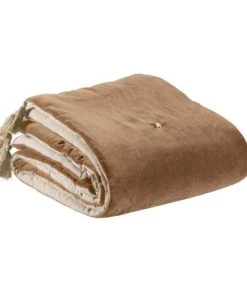 Vivaraise Couvre-lits Edredon Pompons En Coton Ficelle 80 X 180