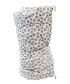 Casatera Couvre-lits Edredon Sur-matelas En Coton Imprimé Block Print Bleu De Prusse