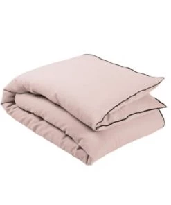 Madura Couvre-lits Housse D'édredon 90x200 Cm Tilleul Et Bourdon Noir En Lin -Couvre-lits Soldes 2022 housse d edredon 90x200 cm rose poudre et bourdon noir en lin 5