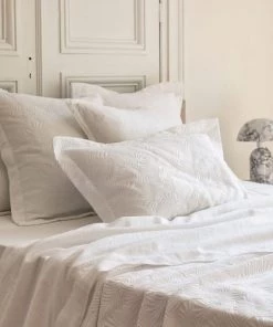 Couvre-lits Soldes 2022 -Couvre-lits Soldes 2022 jete de lit coton 180x260 cm blanc 1