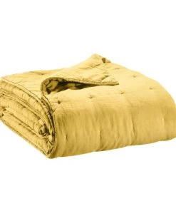 Vivaraise Couvre-lits Jeté De Lit En Lin Absynthe 180 X 260