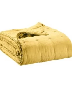 Vivaraise Couvre-lits Jeté De Lit En Lin Absynthe 180 X 260 -Couvre-lits Soldes 2022 jete de lit en lin absynthe 180 x 260 5