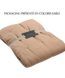 Vivaraise Couvre-lits Jeté De Lit En Lin Naturel 180 X 260 -Couvre-lits Soldes 2022 jete de lit en lin naturel 180 x 260 3