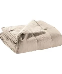 Vivaraise Couvre-lits Jeté De Lit En Lin Craie 180 X 260 -Couvre-lits Soldes 2022 jete de lit en lin naturel 180 x 260 6